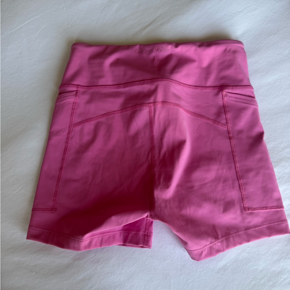 Outdoor Voices Women's Pink Shorts - Picture 3 of 5